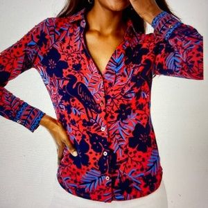 LILLY PULITZER MARLENA BLOUSE